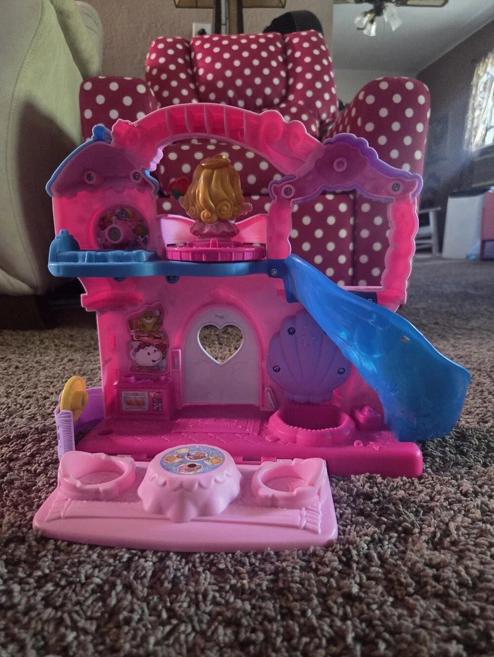 Pink and Blue Little People Princess Castle Playset
